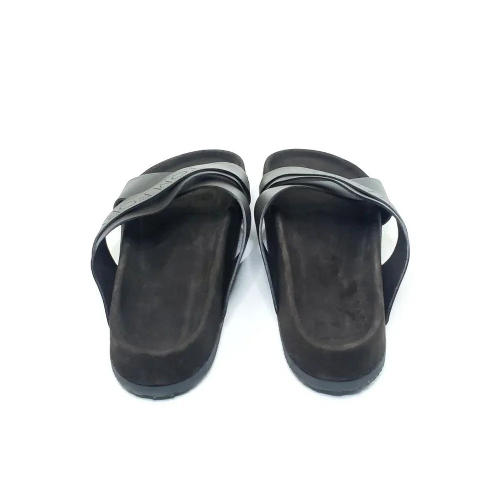 Tom Ford Wicklow Crossover Slider Sandal Brown Leather Mens US 8